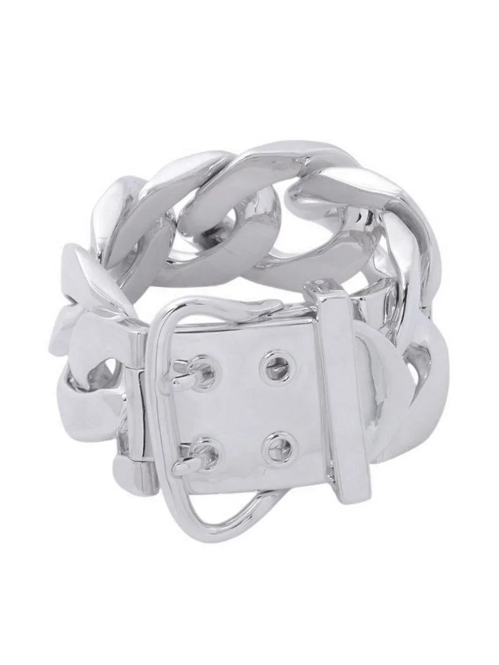 Hermes Bracelet Boucles Sellier Silver